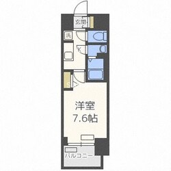 プレサンス難波フィールドの物件間取画像